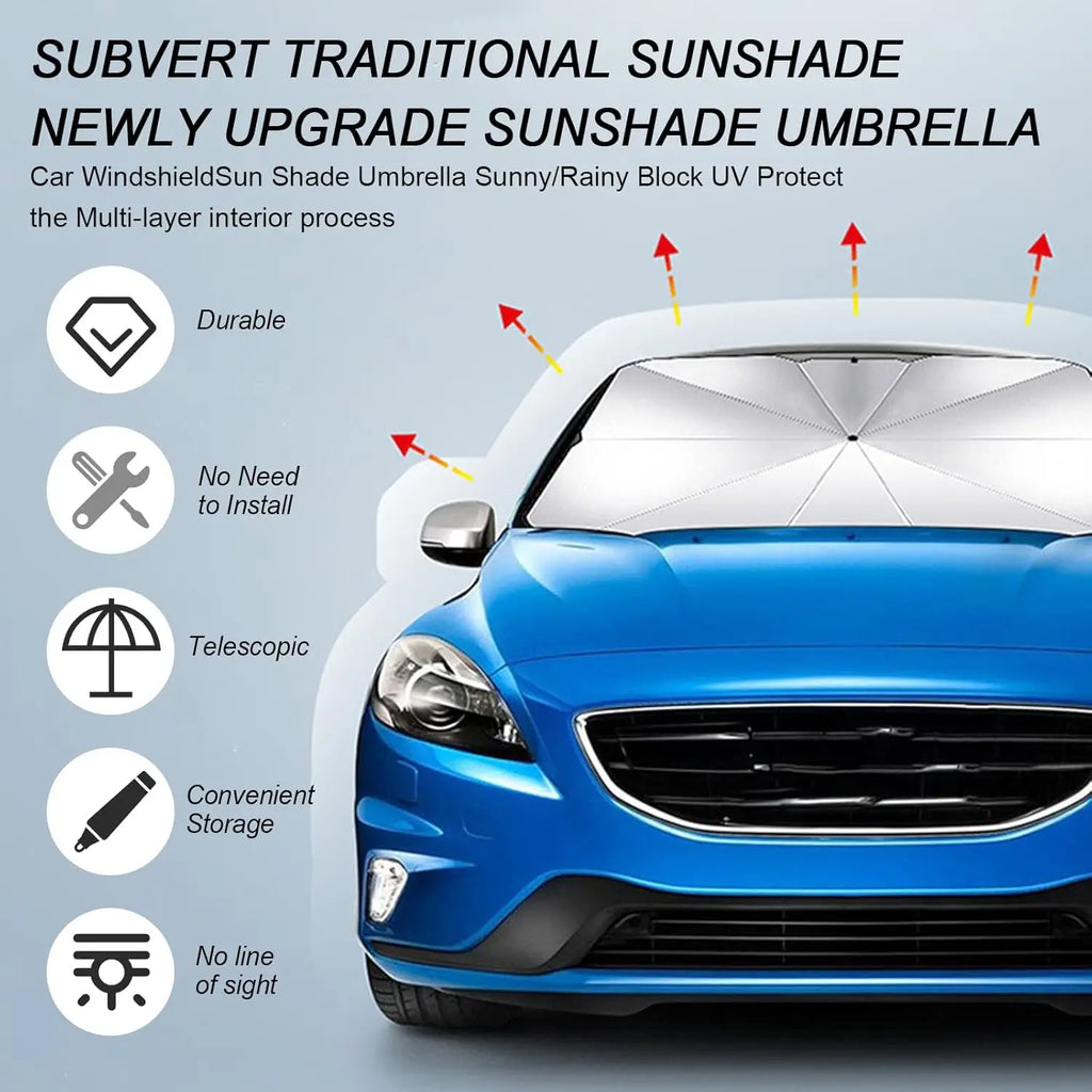 Foldable Car Windshield Sunshade for SUV, Sedan & Van