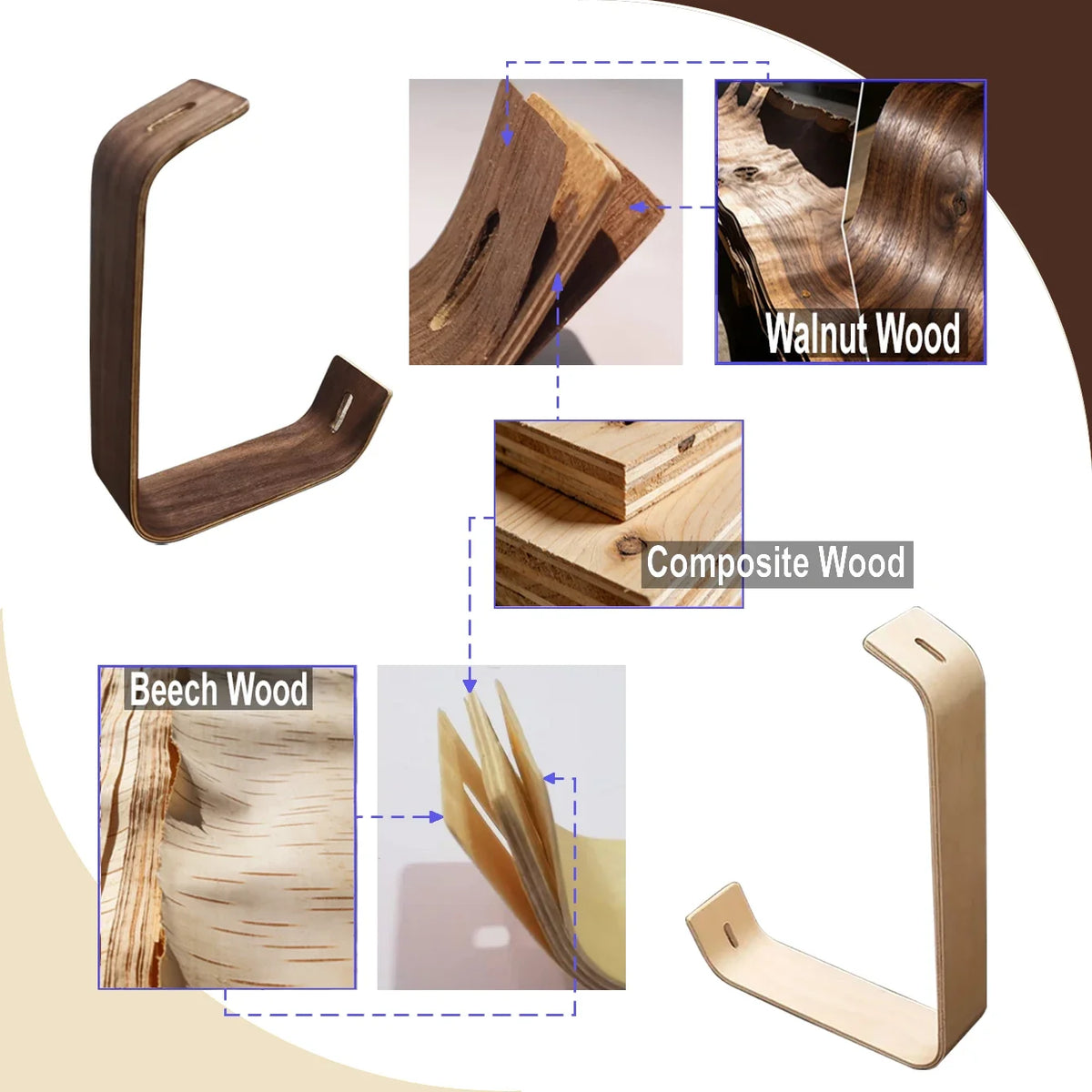 Acrylic Wooden Photo Frame Calendar Double-sided Frames Wedding Party
