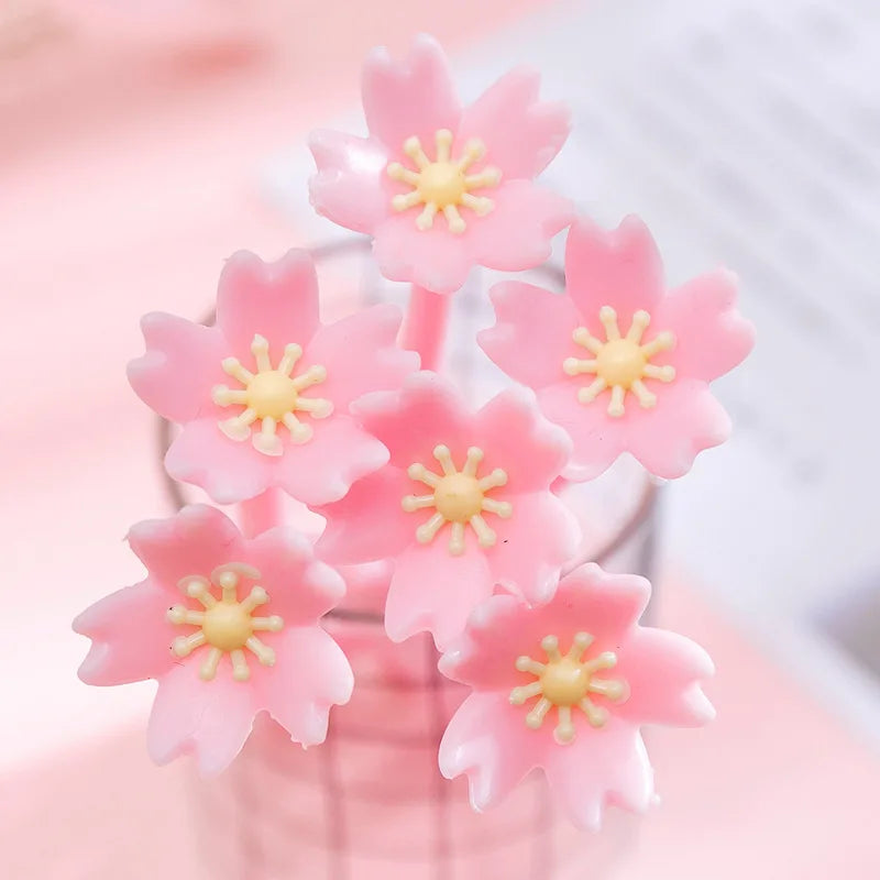 Kawaii Sakura Gel Pen – Cute Pink Silicone Writing Pen