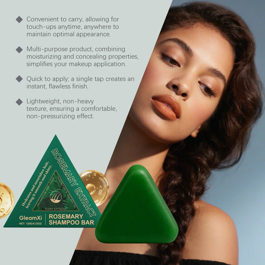Rosemary Shampoo Bar Hair Growth Anti Loss Oil Control Improve Frizz