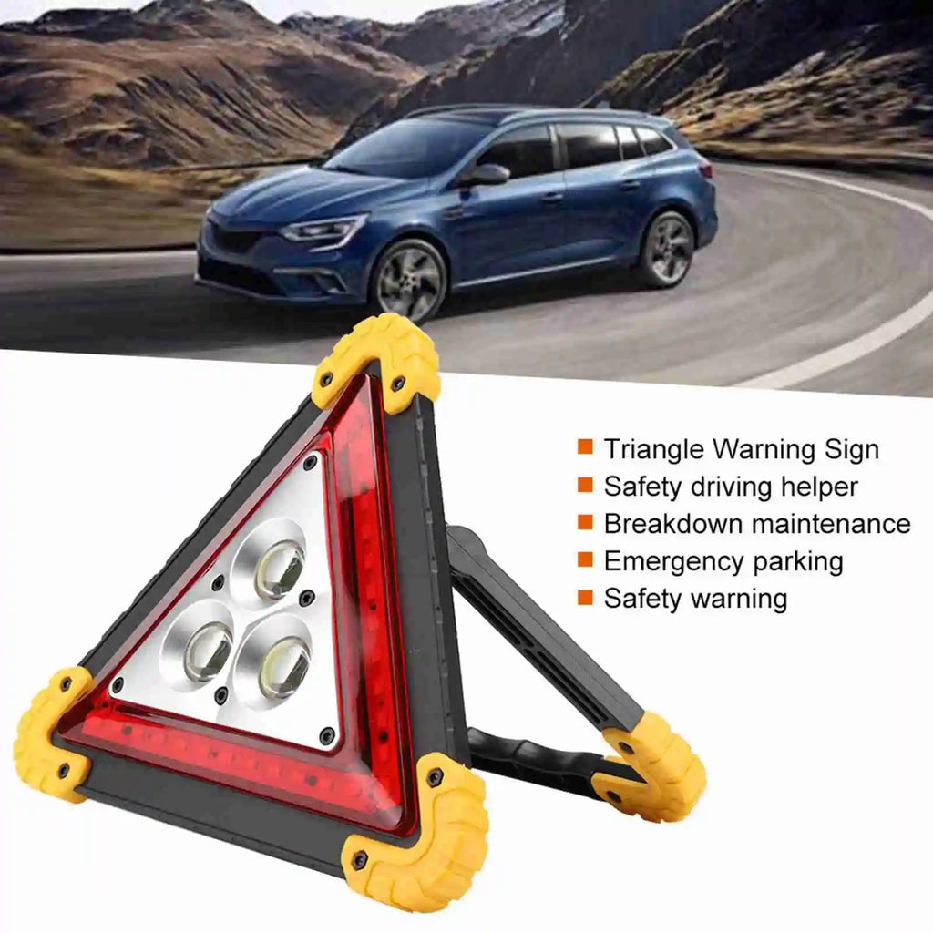 30W LED Emergency Triangle Warning Light | Car Safety Sign