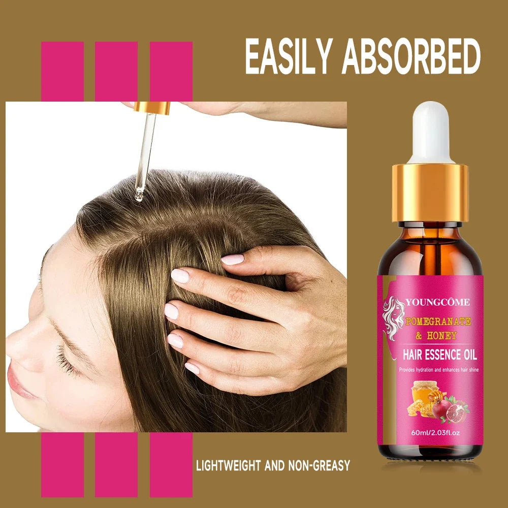 Pomegranate & Honey Hair Treatment Oil – Moisturizing & Smoothing