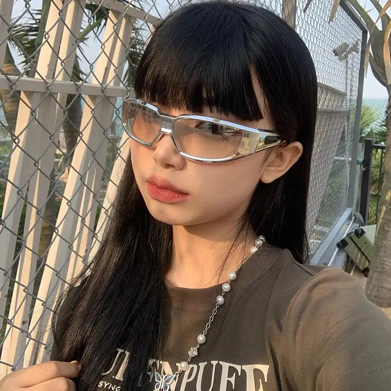 Punk Y2K Goggle Sunglasses Women – UV400 Retro Shades