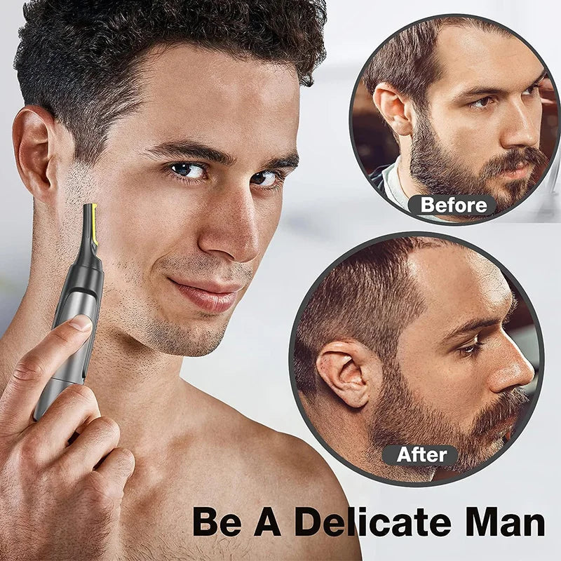 Electric Nose, Ear & Eyebrow Trimmer – Waterproof Precision