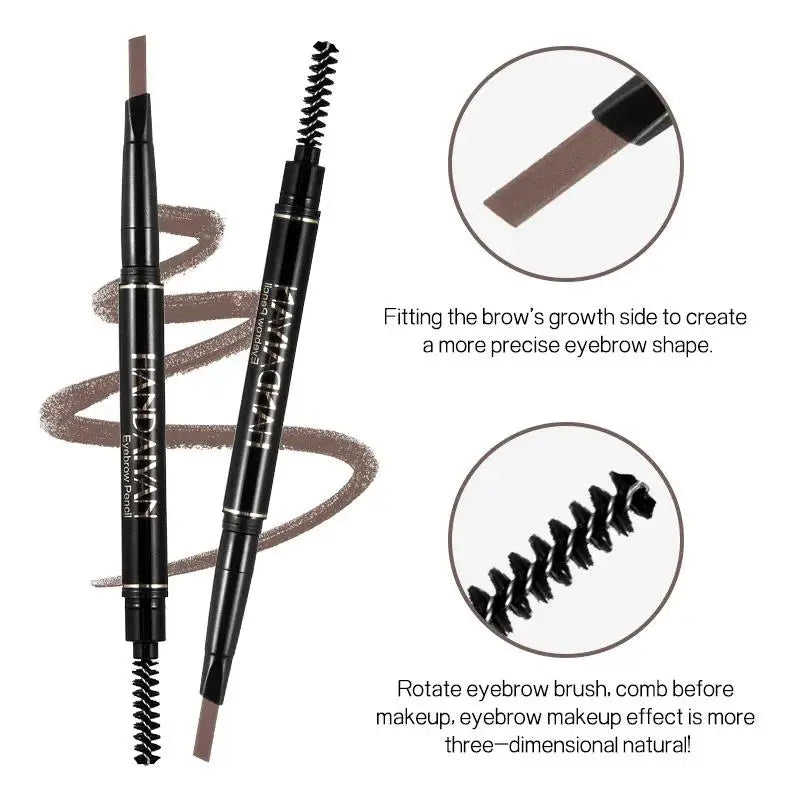 Handaiyan Double-Head Eyebrow Pencil – 5 Colors Waterproof