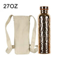 Copper Water Bottle 27oz – Leakproof Insulated Travel Cup