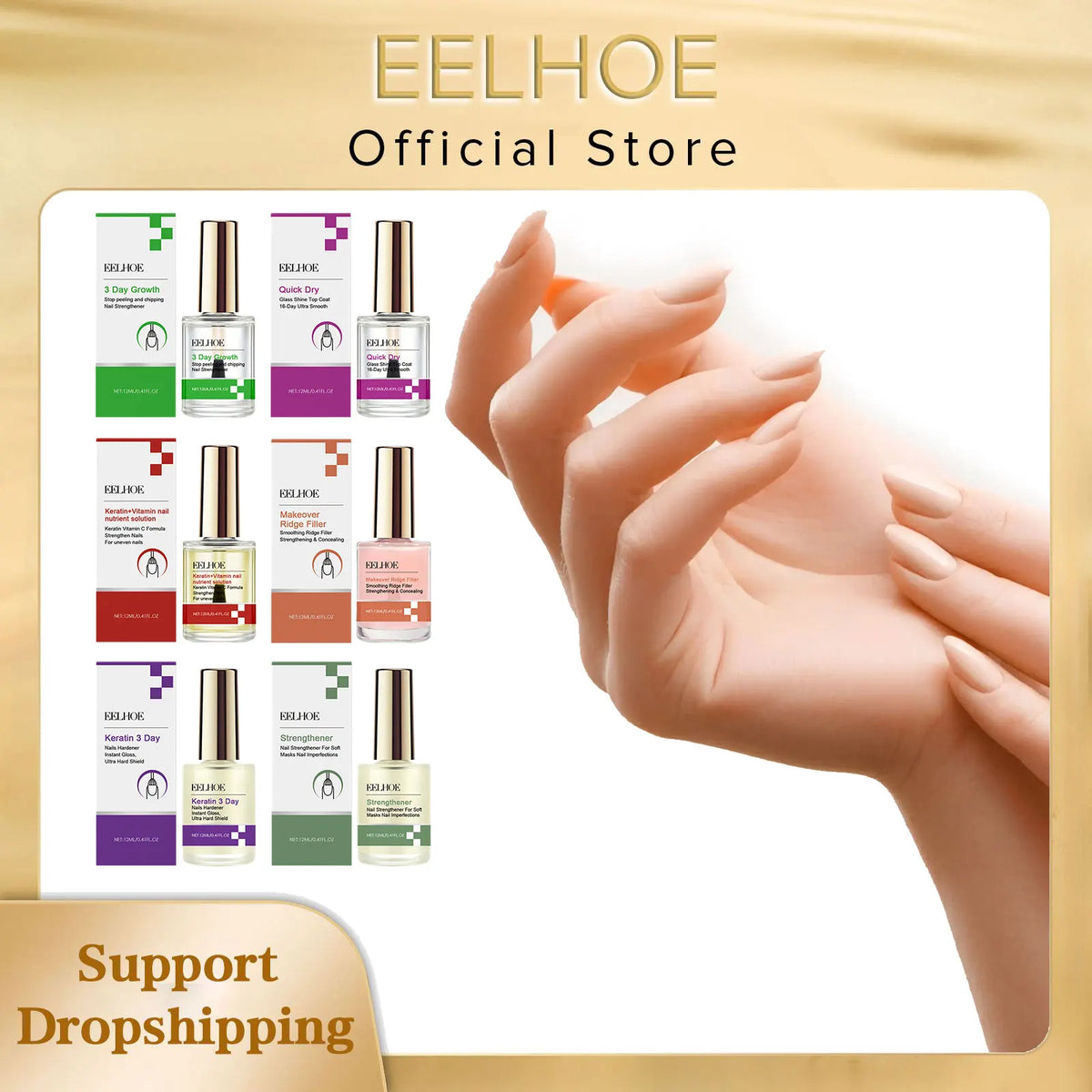 EELHOE Keratin Nail Repair Serum | Strengthening & Growth 12ml