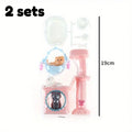 2 Sets Dollhouse Item Kawaii Mini Dog Doll Accessories Puppy Cat