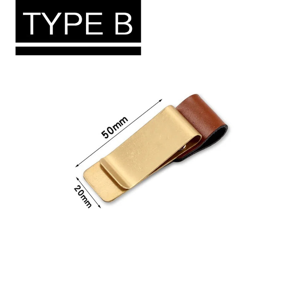 Retro Brass Metal Pen Clip & Bookmark for Traveler's Notebook