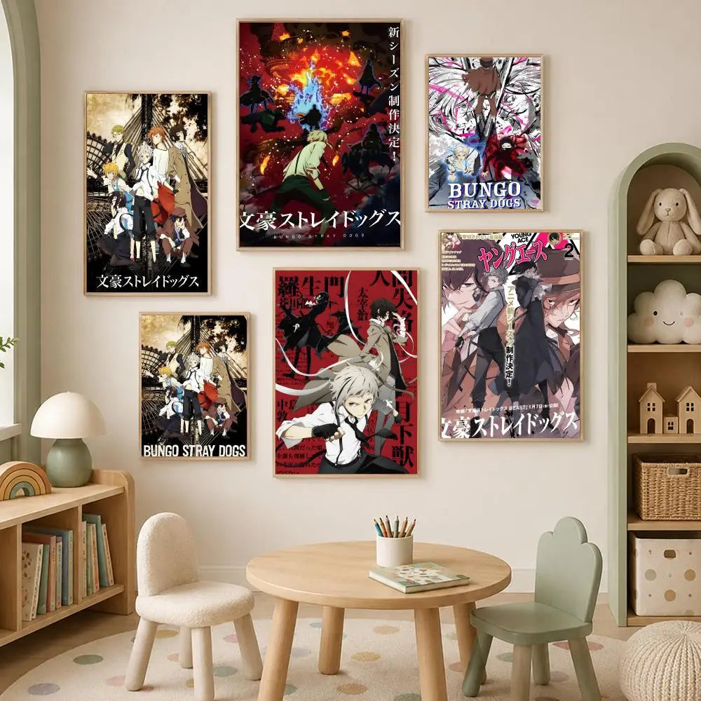 Bungo Stray Dogs Anime Poster – Self-Stick HD PVC Wall Art