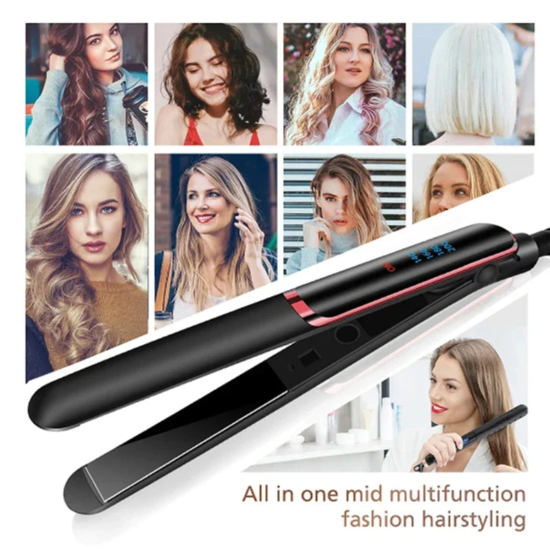 ROFAELEC 2-in-1 Hair Straightener & Curler Flat Iron | 200°C
