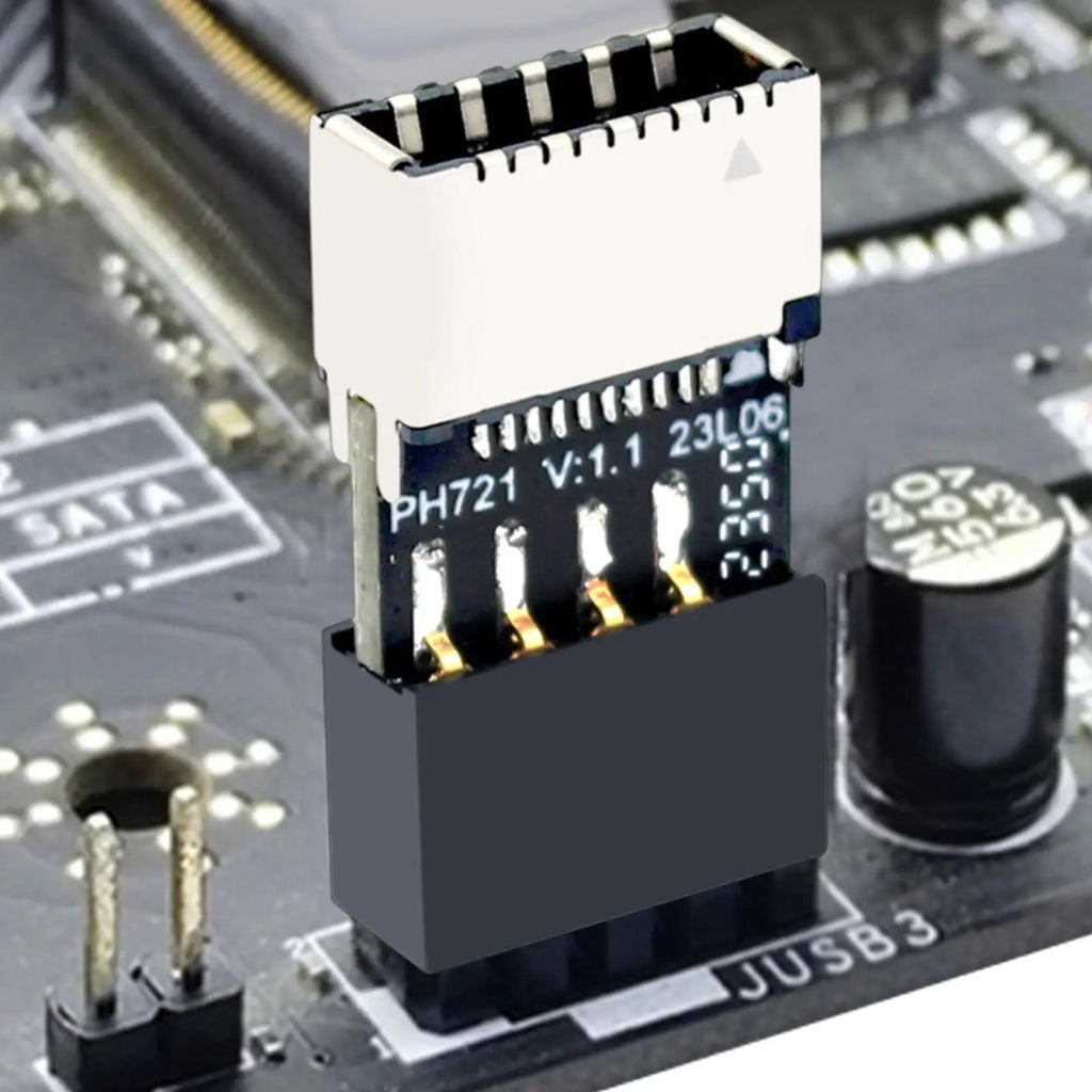 Motherboard USB2 0 9Pin TYPE-E Female Adapter Plug Play TYPE-C Socket