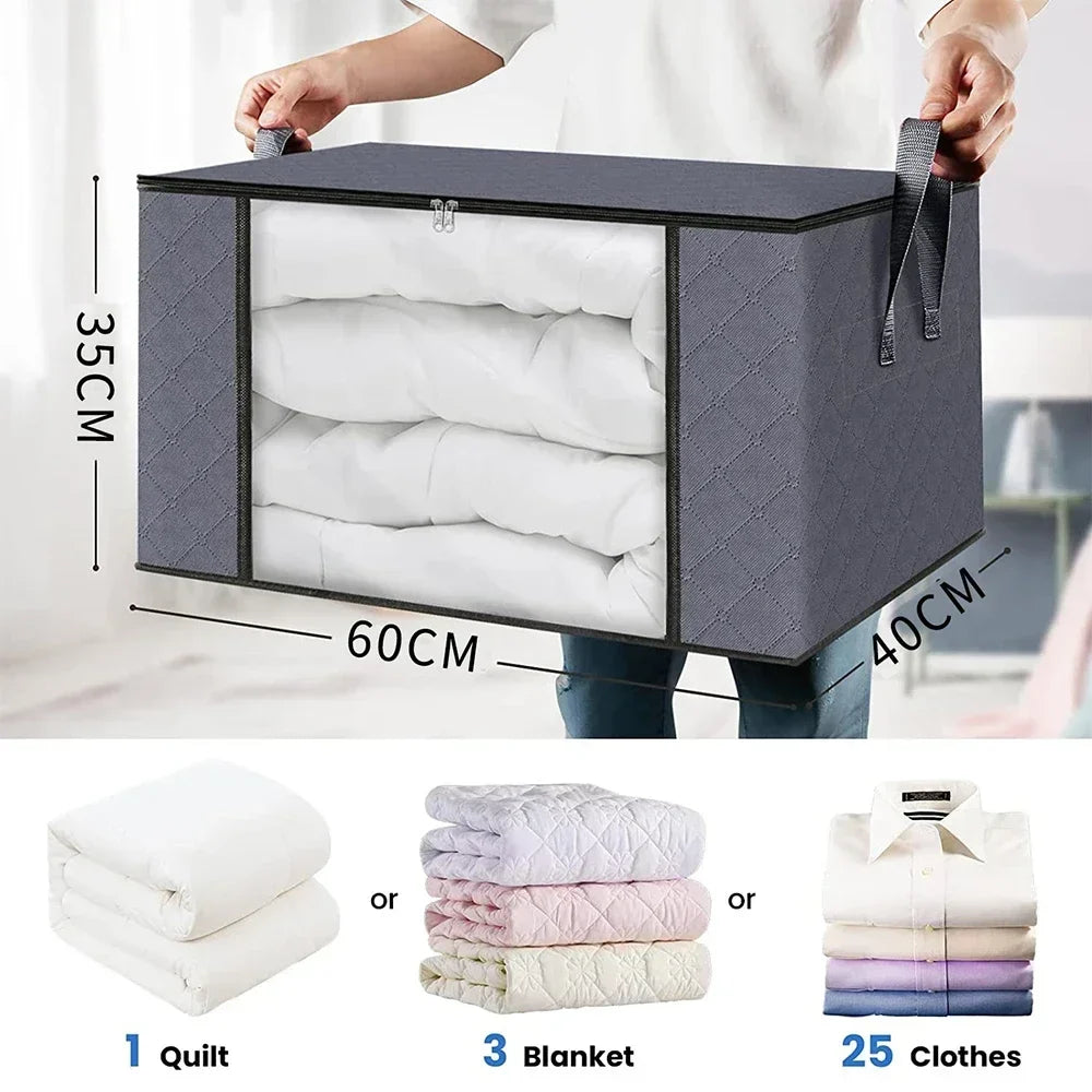 Under Bed Storage Bags for Quilts, Bedding & Clothing