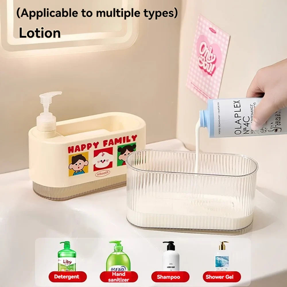 Kitchen Soap Dispenser & Sponge Holder – Sink Organizer