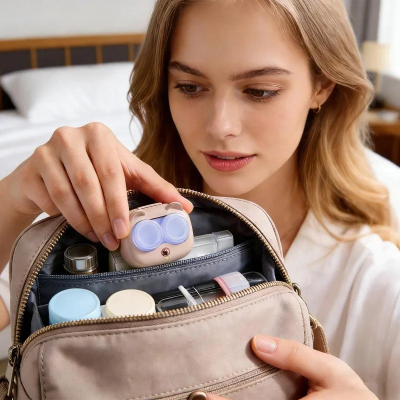 Ultrasonic Contact Lens Cleaner – 3 Mode Portable Mini Tool