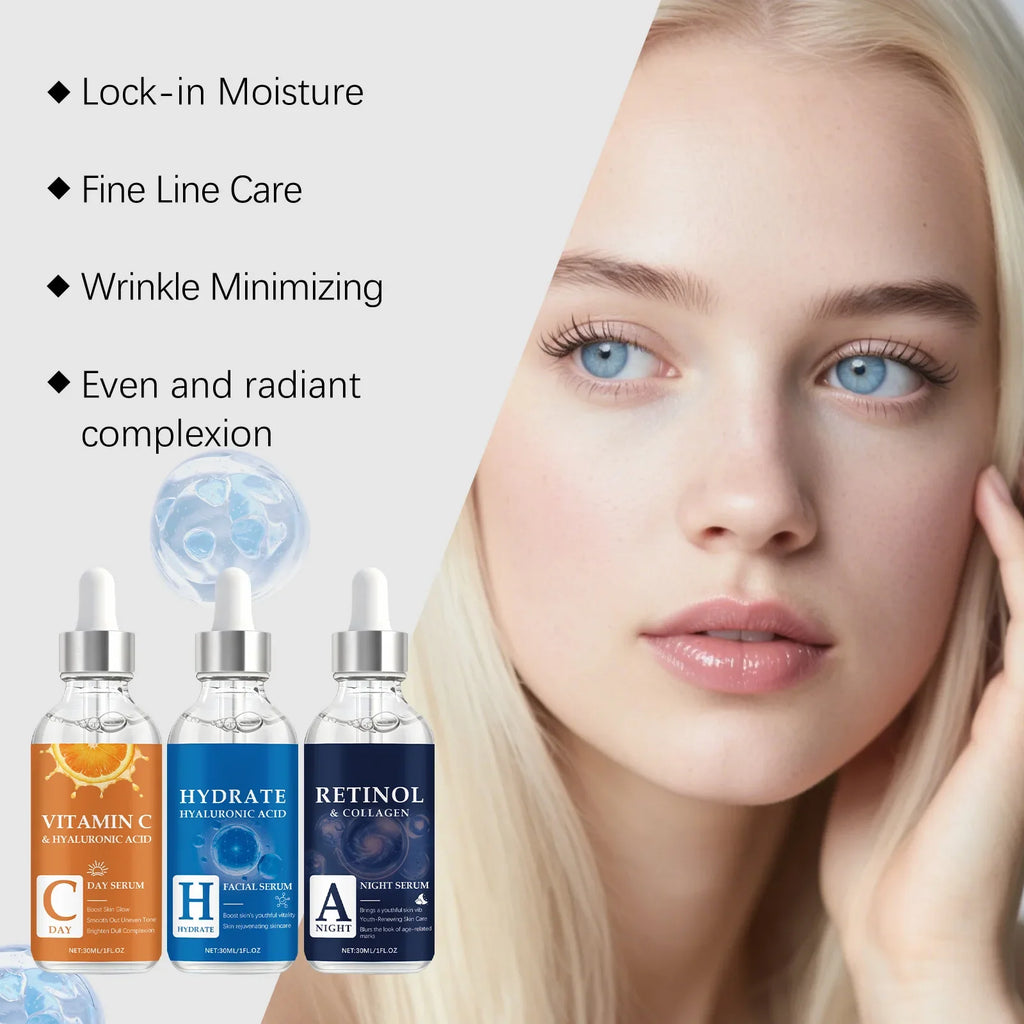 Hyaluronic Acid, Retinol & Vitamin C Face Serum 30ml