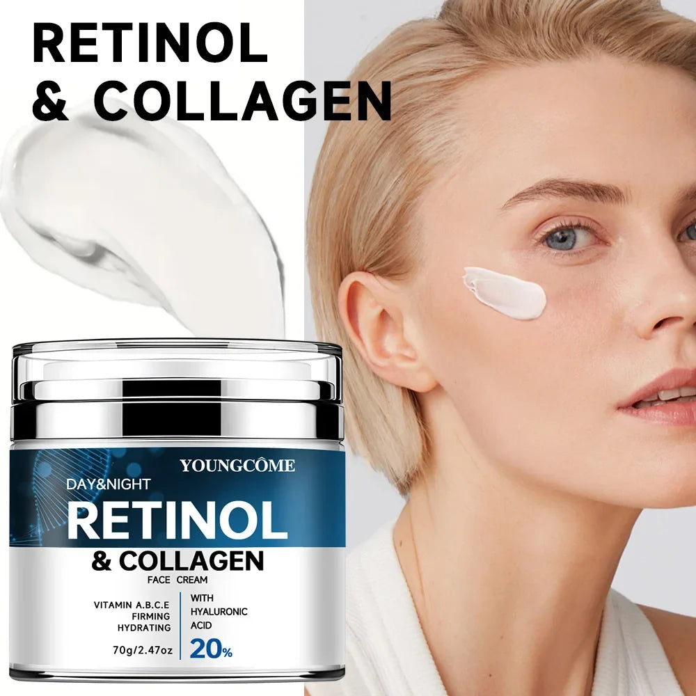 Retinol & Collagen Anti-Aging Face Cream – 72H Hydration | 70g