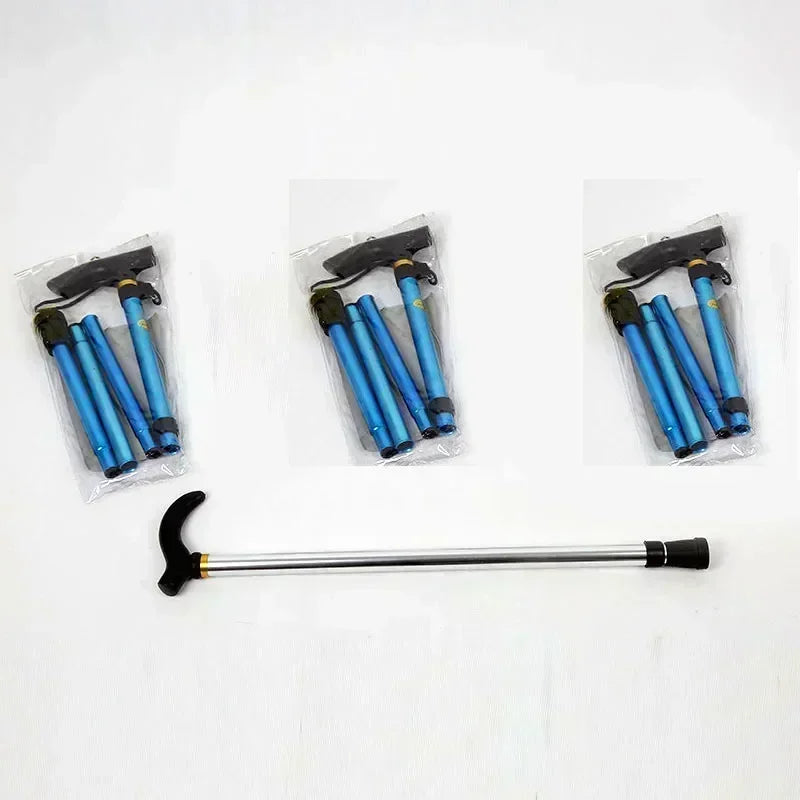 Foldable Aluminum Trekking Pole – Adjustable Hiking Walking Stick