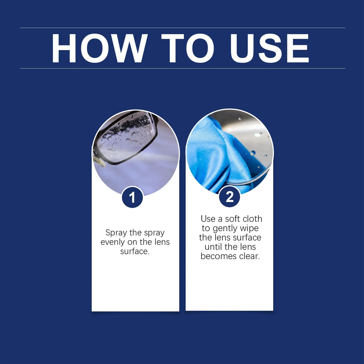 Anti-Fog Eyeglass Cleaning Spray | Lens Cleaner & Defogger