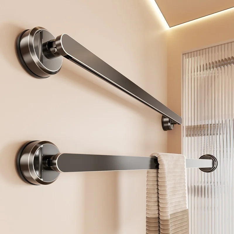 No-Drill Suction Cup Towel Bar & Wall Hanger | Bath & Kitchen