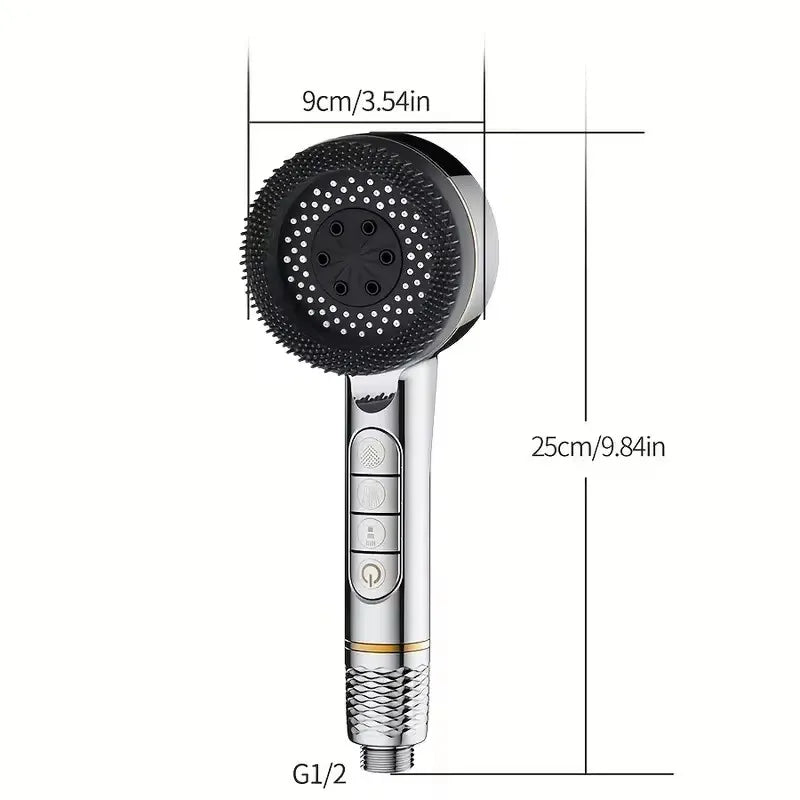 Filtered High-Pressure Handheld Shower Head | 4 Spray Modes
