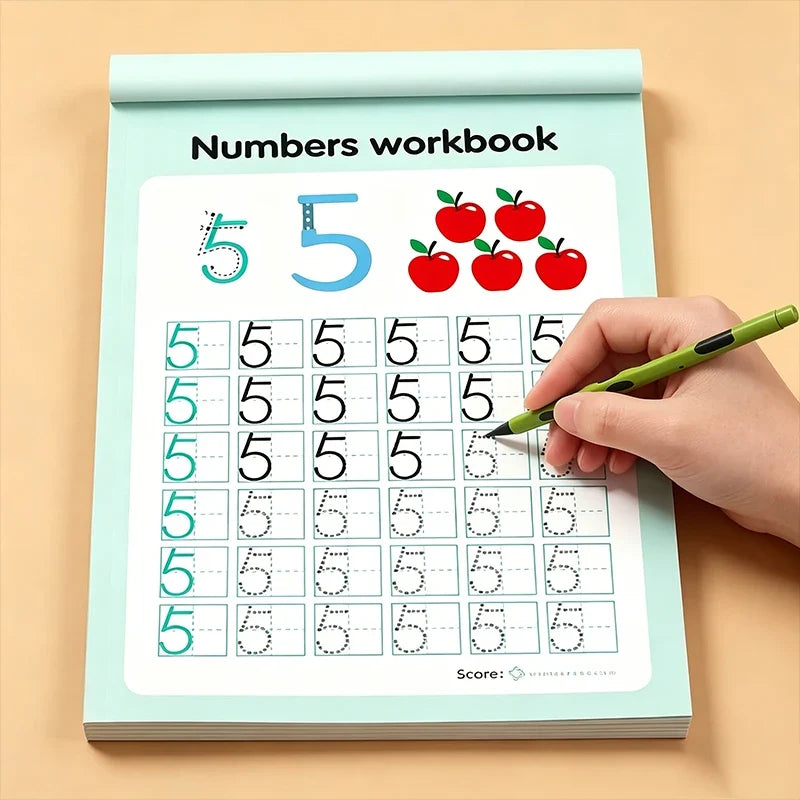 Digital Tracing Practice Workbook Including Pages Numbers 0 100