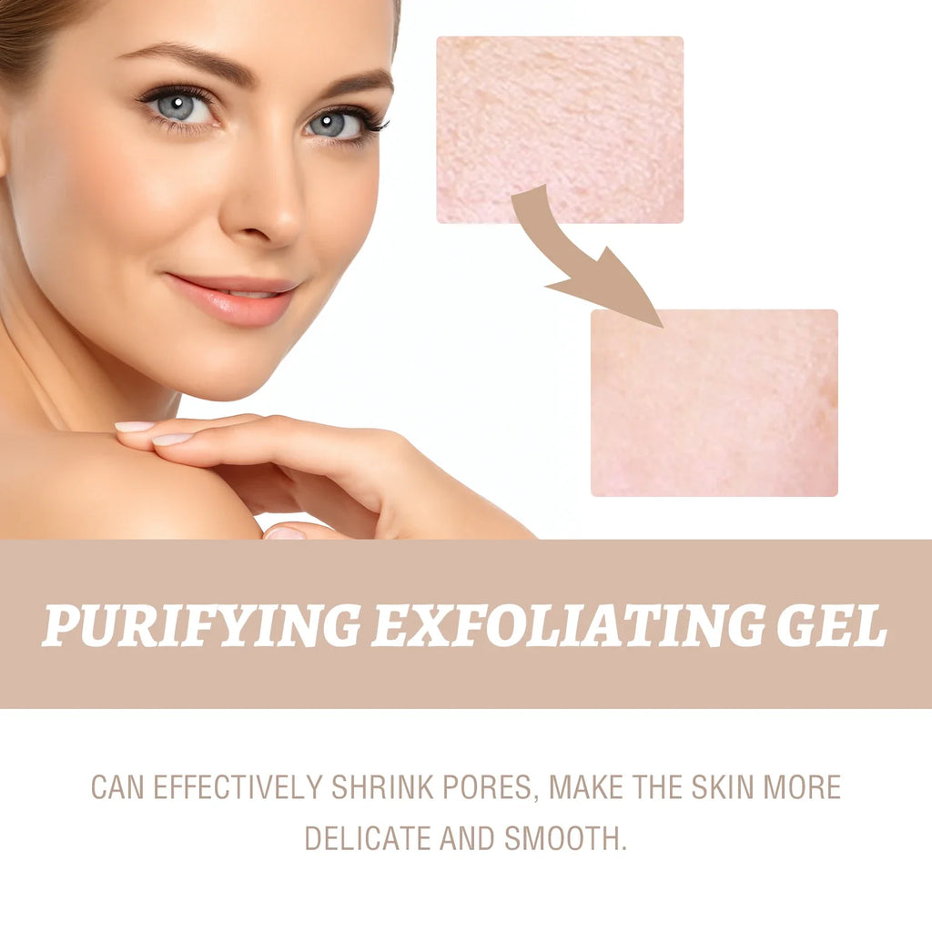 Exfoliating Peel Gel – Pore Shrinking, Brightening Face Scrub