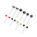10-Pc Kawaii Cartoon Eyes Mini Food Picks – Bento Fruit Forks