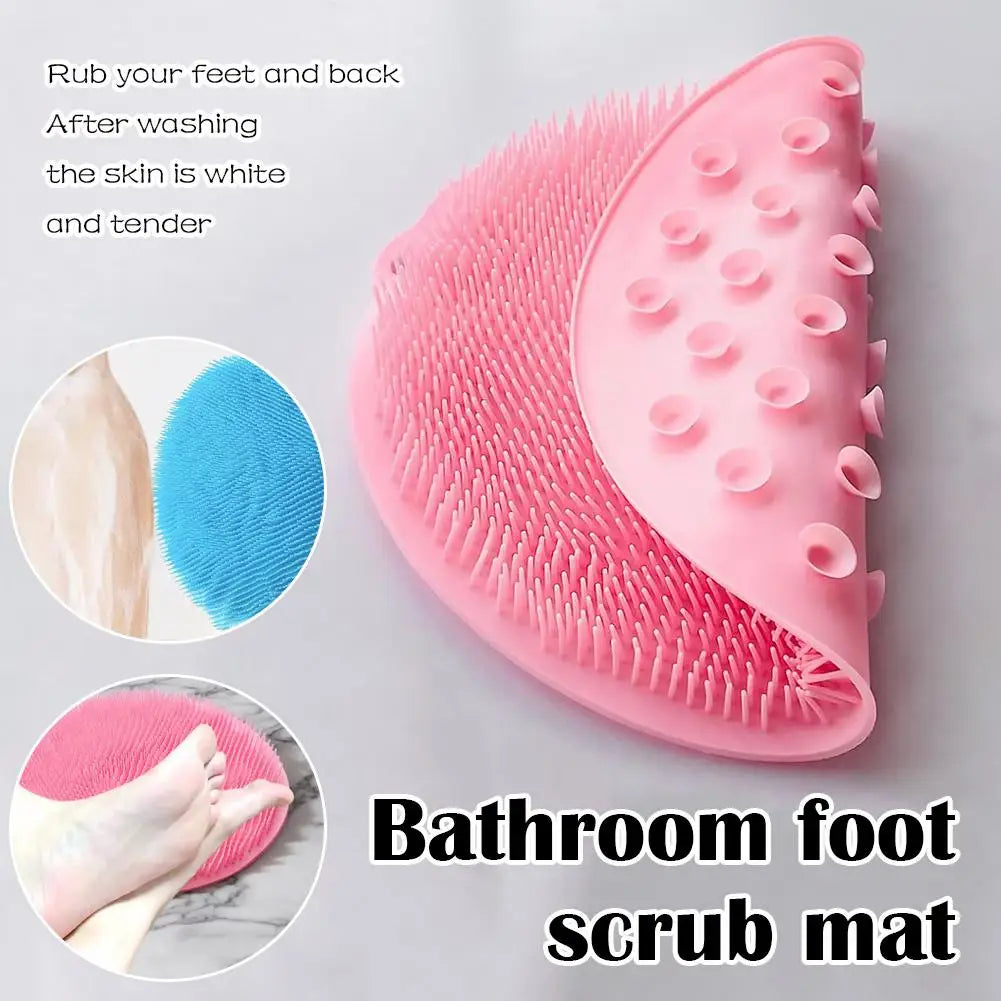 Silicone Foot Scrubber Mat – Non-Slip Bath Massage Pad