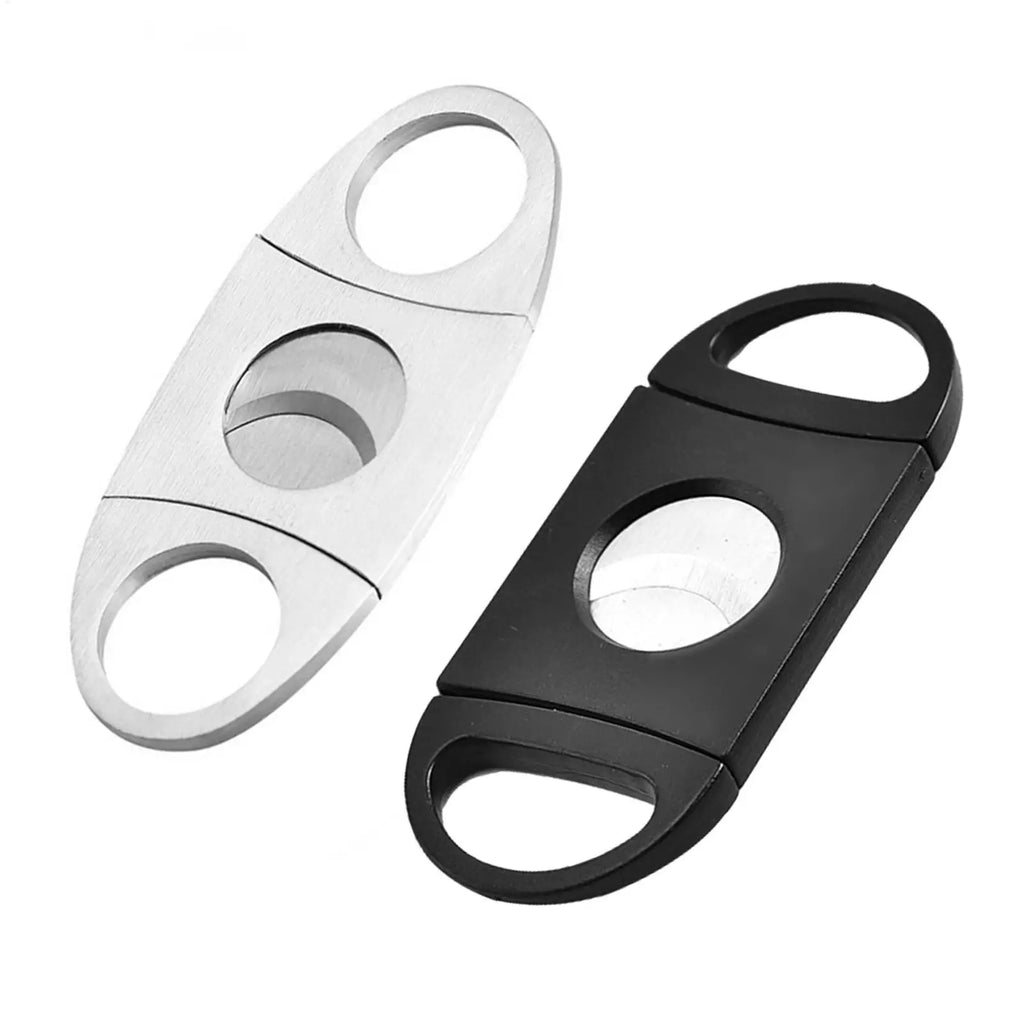 Double Blade Stainless Steel Cigar Cutter | Guillotine Style