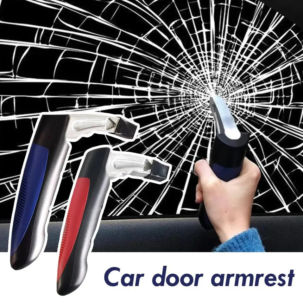 2-in-1 Car Door Grab Bar & Window Breaker | Non-Slip Safety Tool