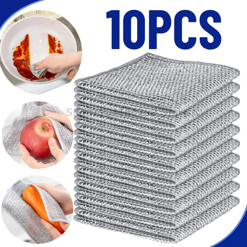 Magic Steel Wire Cleaning Cloths – Dish & Pot Scrubbers