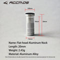 30 ID6 Flat-head Aluminum Alloy Arrow Nock Inner Diameter Outer Shaft
