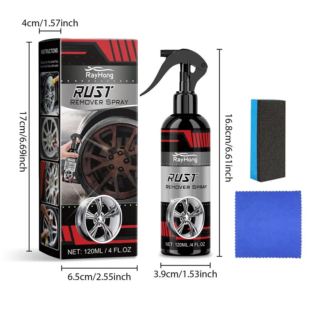 Rust Remover Spray for Car Wheels & Metal – 120ml Kit