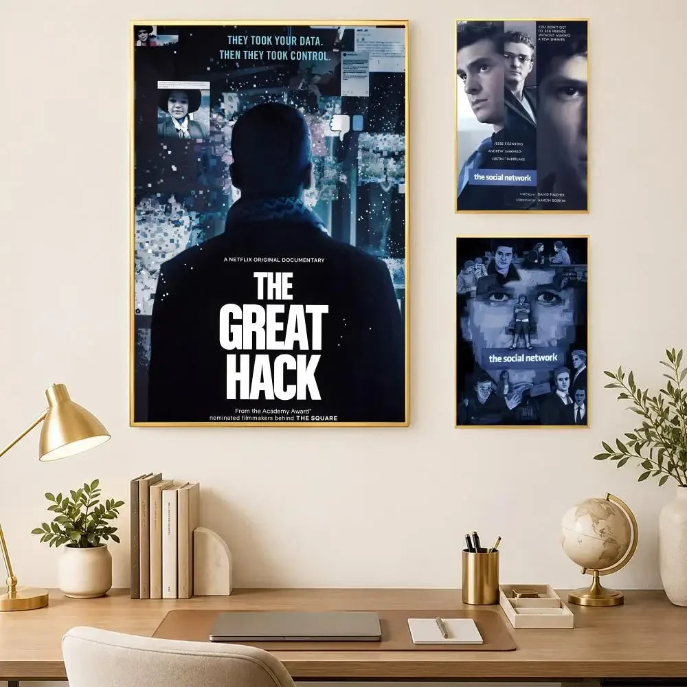 The Social Network Movie Poster – HD Self-Stick PVC Wall Art
