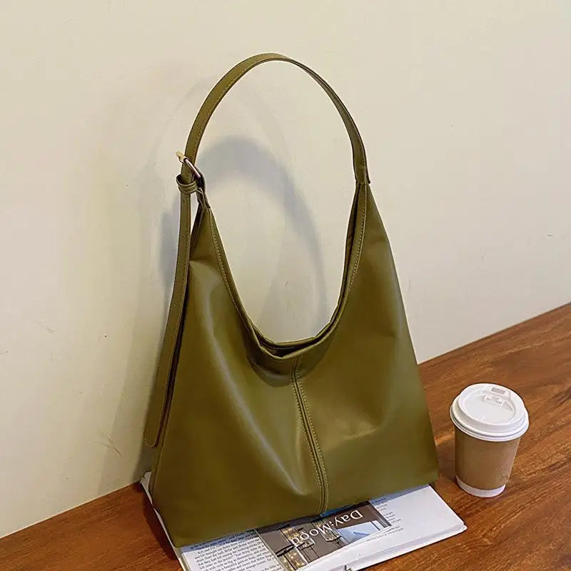 PU Leather Women's Hobo Shoulder Tote Bag | 5 Colours