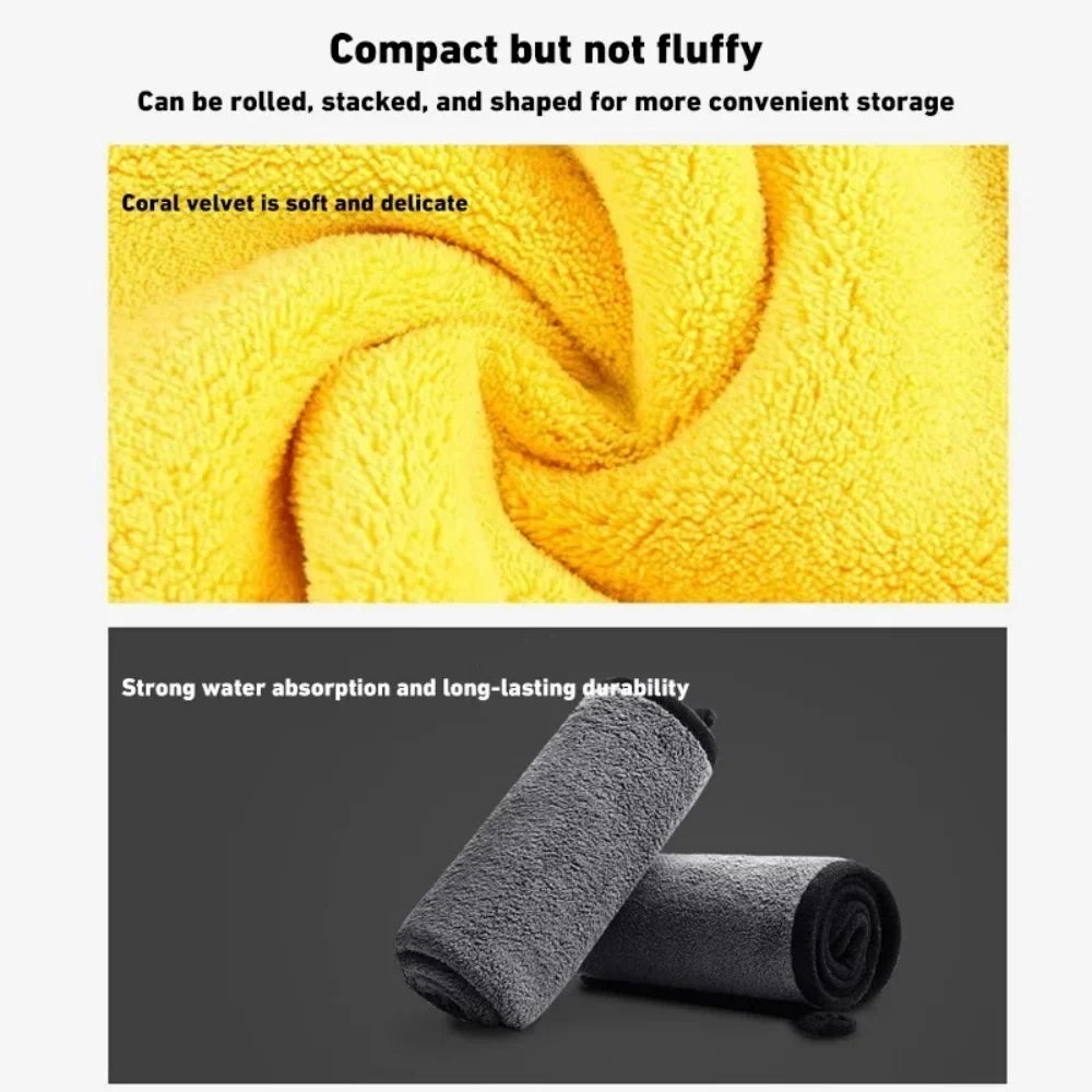 Microfiber Car Washing Towel | Double Layer Drying Cloth