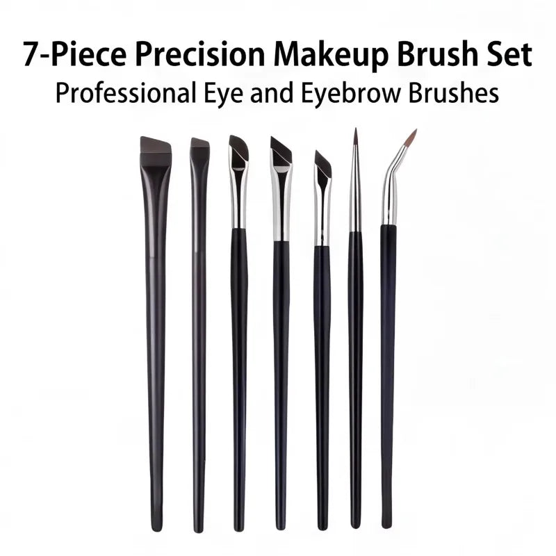 7-Piece Precision Eye Makeup Brush Set – Eyeliner & Eyebrow