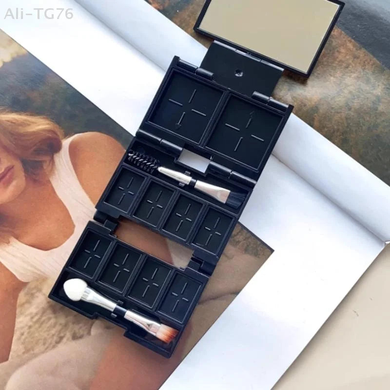 Mini Folding Makeup Palette | Portable Eyeshadow & Blush Tray