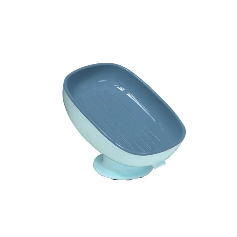 Self-Draining Soap Dish Holder with Suction Cup | Bathroom