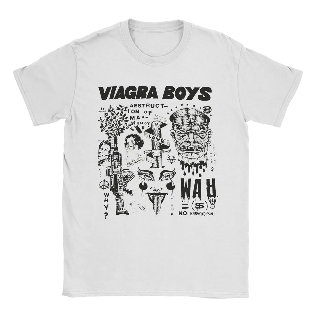 Viagra Boys Band Vintage Cotton T-Shirt | Men's Graphic Tee