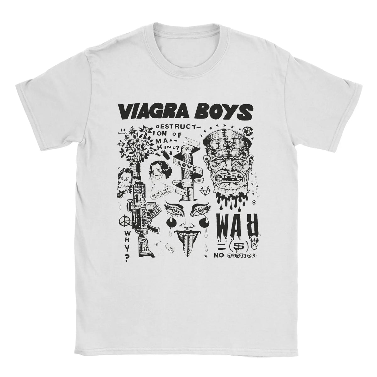 Viagra Boys Band Vintage Cotton T-Shirt | Men's Graphic Tee