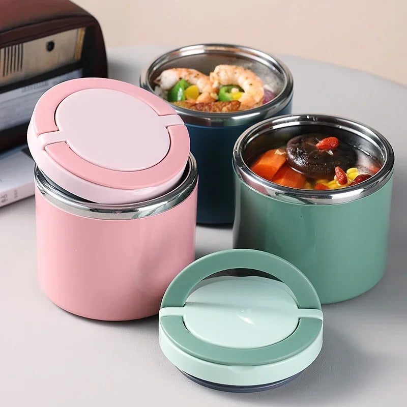 630 Insulated Food Jar Stainless Steel Thermos Lunch Box Heat Keeping