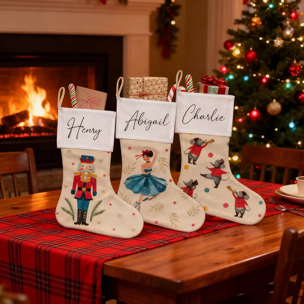 Personalized Nutcracker Christmas Stocking | Custom Family Gift