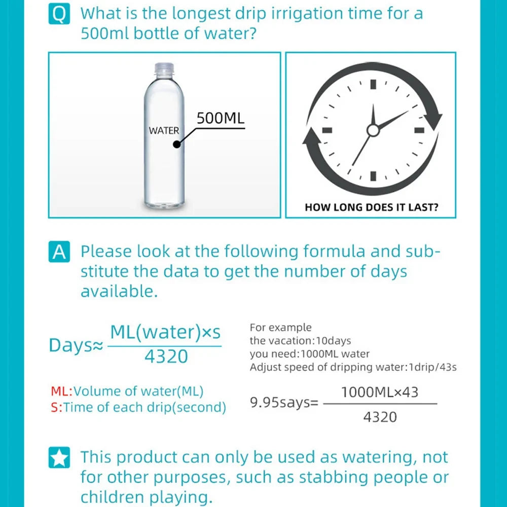 Automatic Plant Watering Spike – Self-Watering Drip Device