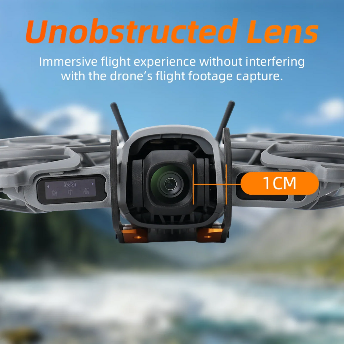 Carbon Fiber Gimbal Protection Bar for DJI NEO 2 Lens Bumper