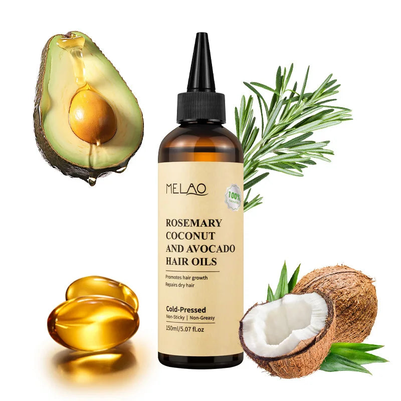 Rosemary Coconut Avocado Hair Scalp Treatment Growth Oil Nourishing
