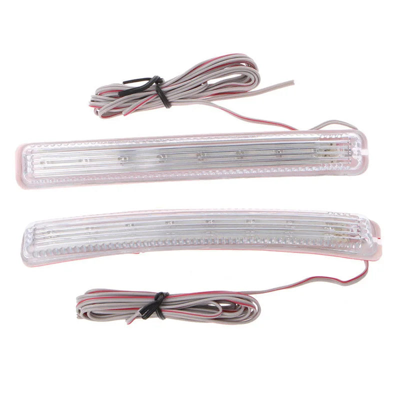 2-Pack Amber 9 SMD LED Rearview Mirror Turn Signal Lights 12V