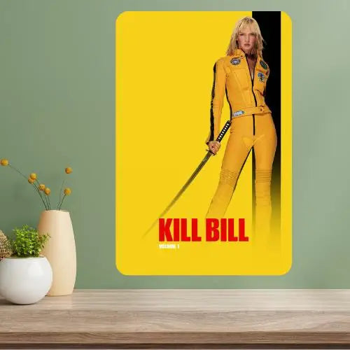 Kill Bill Metal Movie Poster Sign – Vintage Aluminum Wall Art