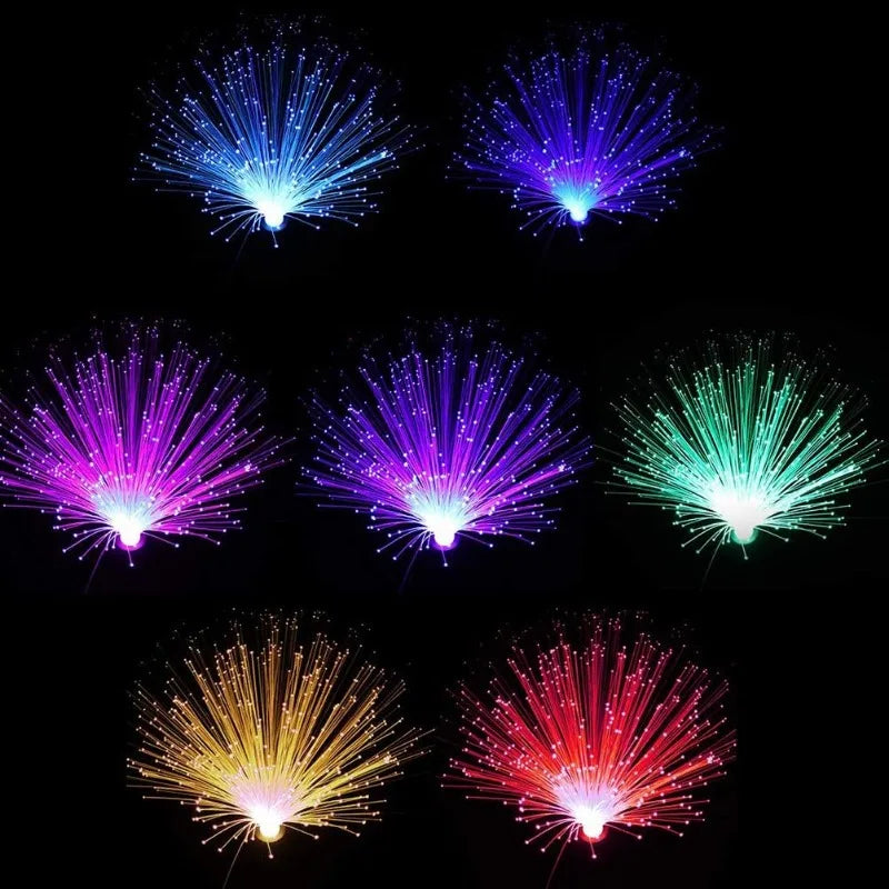 Color Changing LED Fibre Optic Night Light Lamp – Home Decor